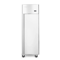 Nerūdijančio plieno šaldytuvas, 410 l, 600x740x1950 mm, 230V/290W, Profi Line, 233108, Arktic