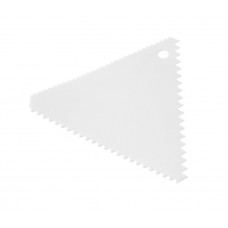 Trikampio formos tešlos gremžtukas-šukos – 6 vnt. komplektas, siauri tarpai, 6 vnt., 110x110x(H)mm, Hendi