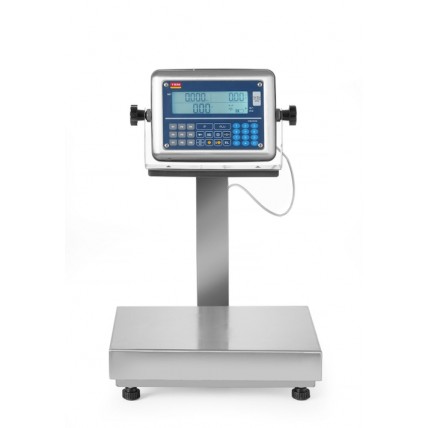 LCD platformos svarstyklės su stulpeliu ir legalizacija LCD platformos svarstyklės su stulpeliu ir legalizacija, 60 kg, TEM, 342x386x(H)534mm